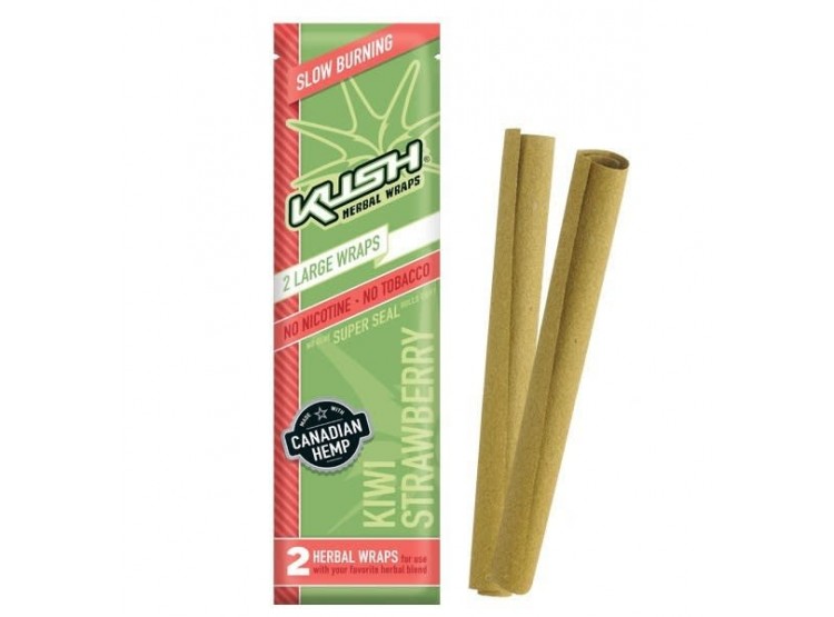 Kush Hemp Wrap Sabor Kiwi Strawberry - Kush Herbal Wraps
