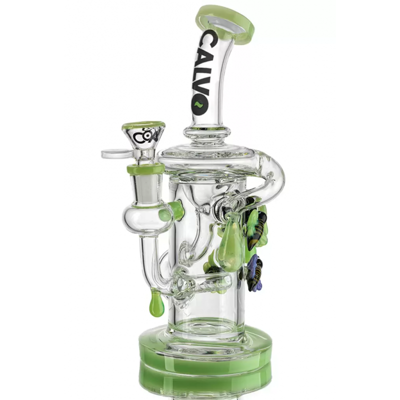 Bong Nectar Recycler Green 26 Cm Calvoglass - Calvo Glass