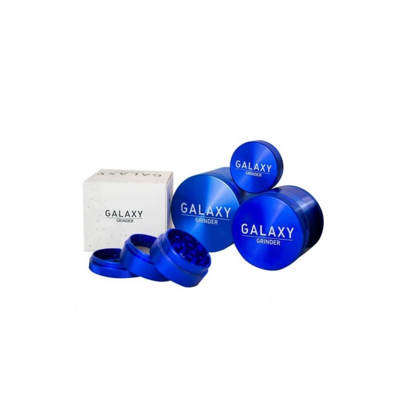 Moledor Metalico Azul 4 Pcs 63mm Galaxy - Galaxy