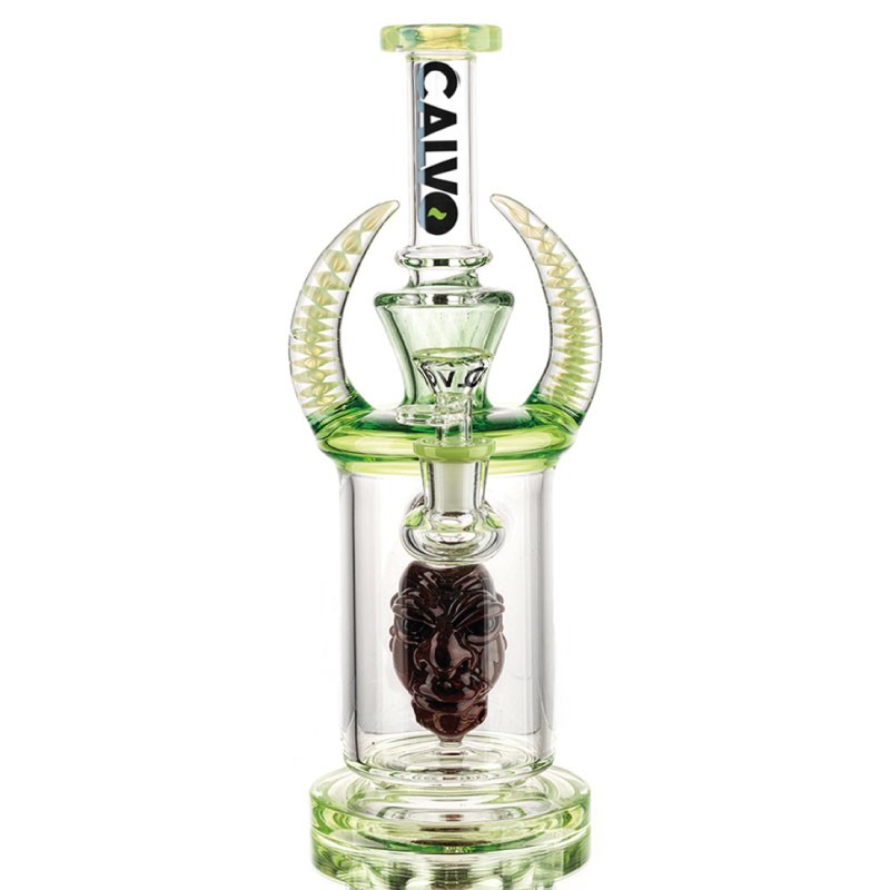 Bong Space Opera Waterpipe Green 30 cm Calvoglass - Calvo Glass