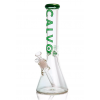 Bong Beaker Lite Green 35cm Calvo Glass - Calvo Glass