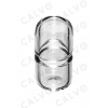 Banger Insert Clear Calvoglass - Calvo Glass
